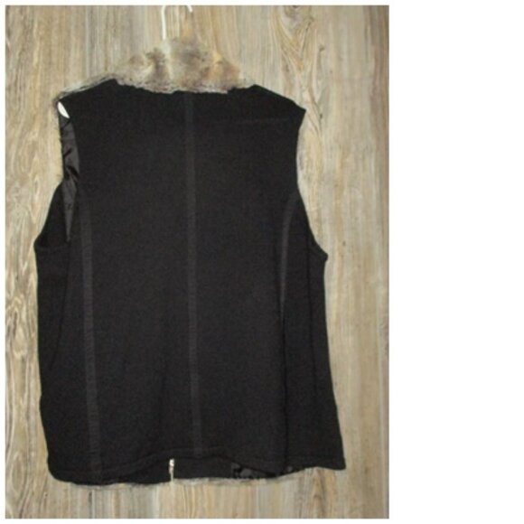 SAMOON by Gerry Weber sz 50 US size 20 faux fur vest jacket Goblincore Forest - Picture 3 of 13